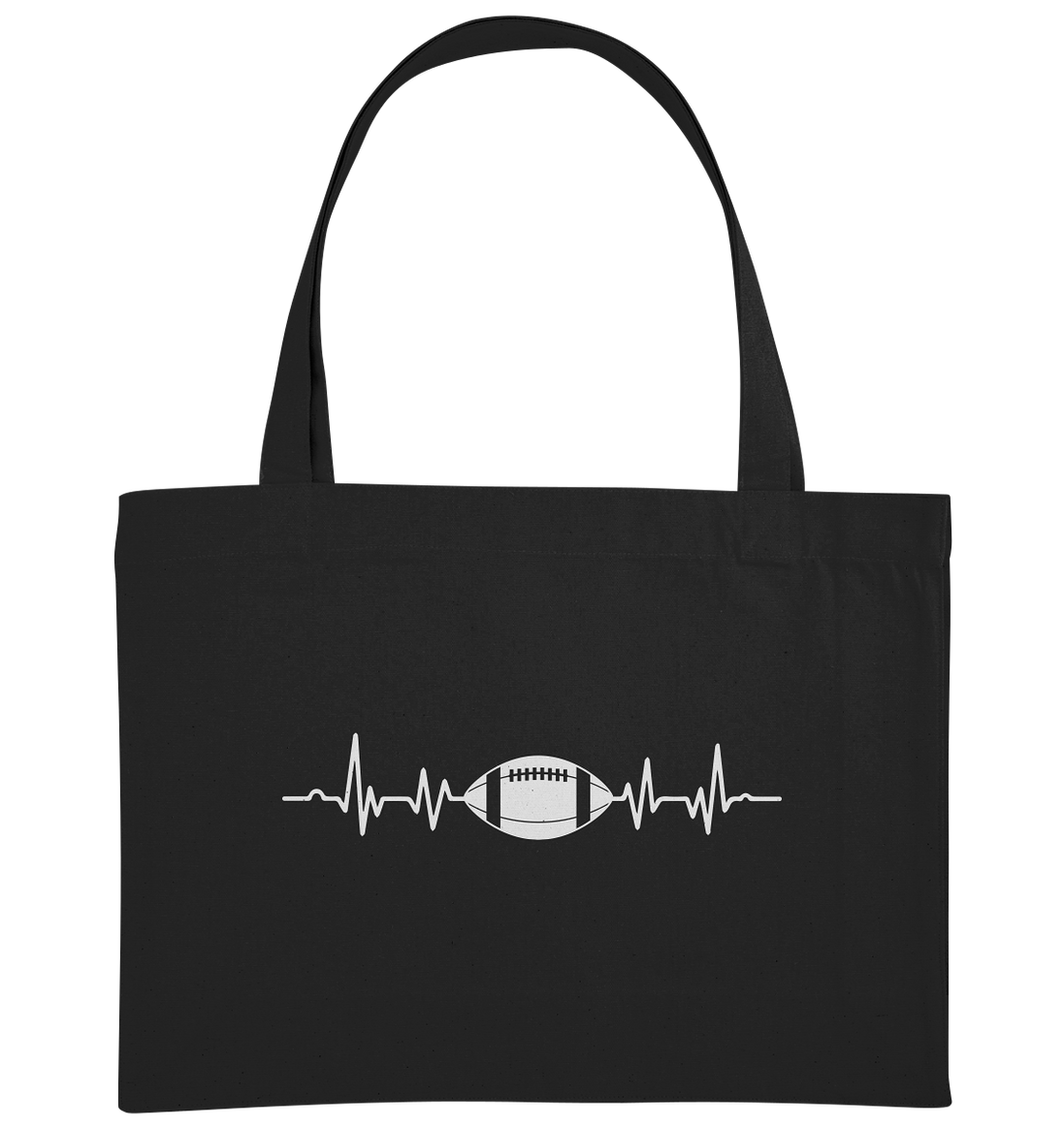 Football Heartbeat - Organic Shopping-Bag