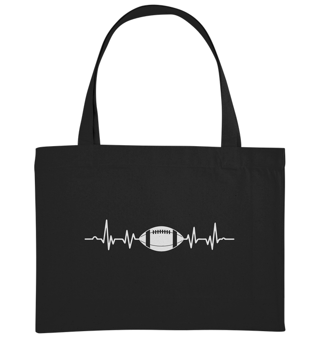 Football Heartbeat - Organic Shopping-Bag
