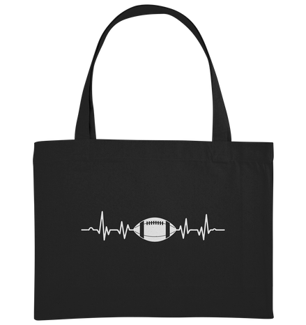 Football Heartbeat - Organic Shopping-Bag