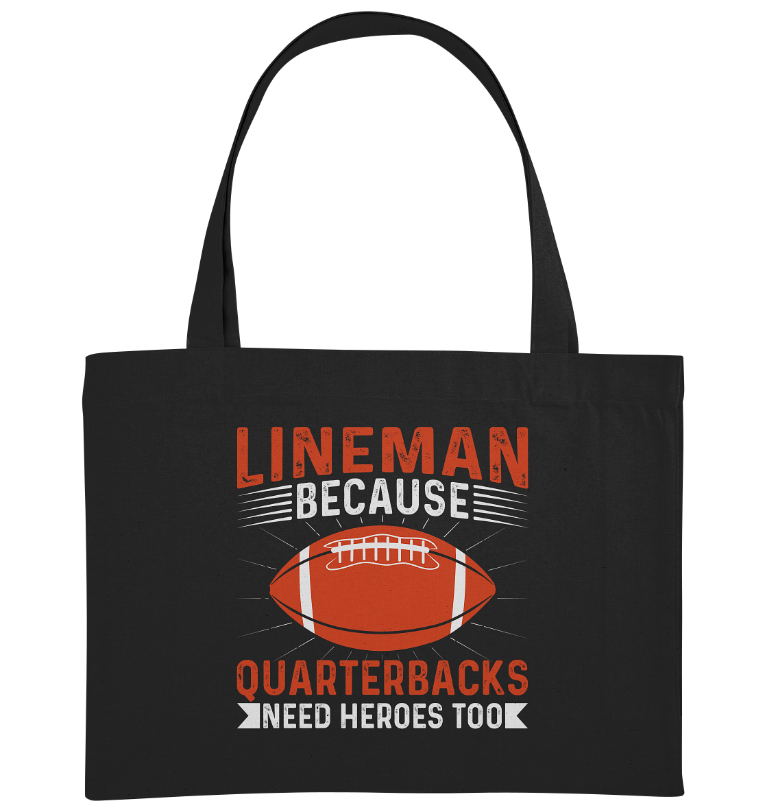 Lineman Quarterback Heroes - Organic Shopping-Bag