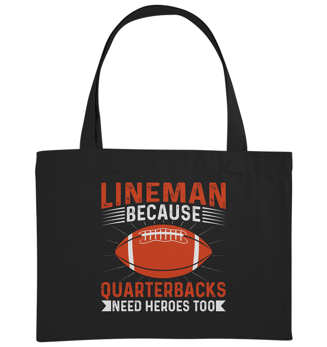 Lineman Quarterback Heroes - Organic Shopping-Bag