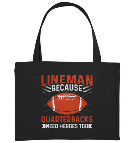 Lineman Quarterback Heroes - Organic Shopping-Bag