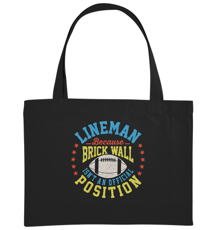 Lineman Brick Wall - Organic Shopping-Bag