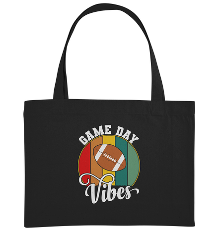 Game Day Vibes White - Organic Shopping-Bag