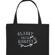 Glassy until Kick Off  - Organic Shopping-Bag