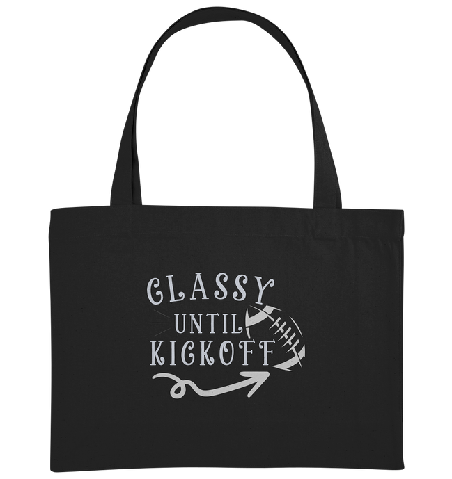 Glassy until Kick Off  - Organic Shopping-Bag