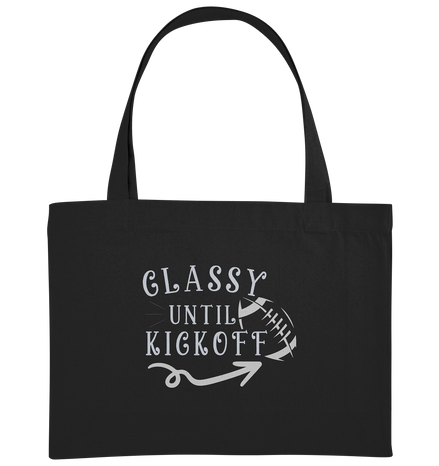 Glassy until Kick Off  - Organic Shopping-Bag