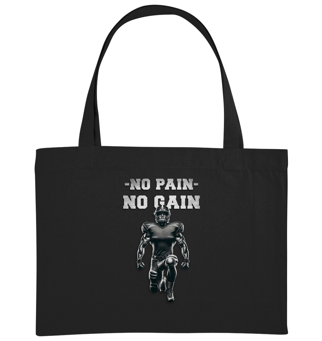 No Pain No Gain Metal  - Organic Shopping-Bag