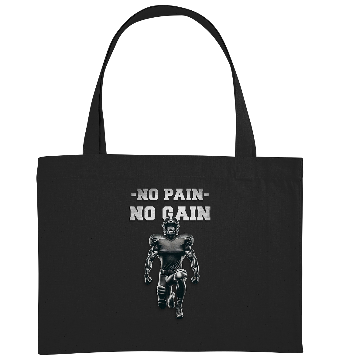 No Pain No Gain Metal  - Organic Shopping-Bag