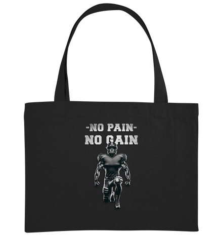 No Pain No Gain Metal  - Organic Shopping-Bag