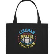Lineman Brick Wall - Organic Shopping-Bag