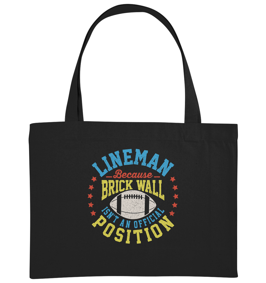 Lineman Brick Wall - Organic Shopping-Bag