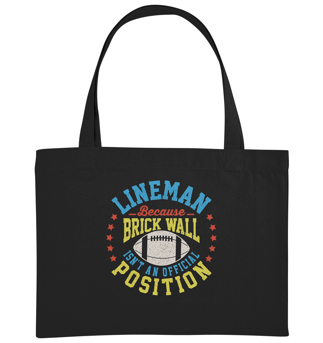 Lineman Brick Wall - Organic Shopping-Bag