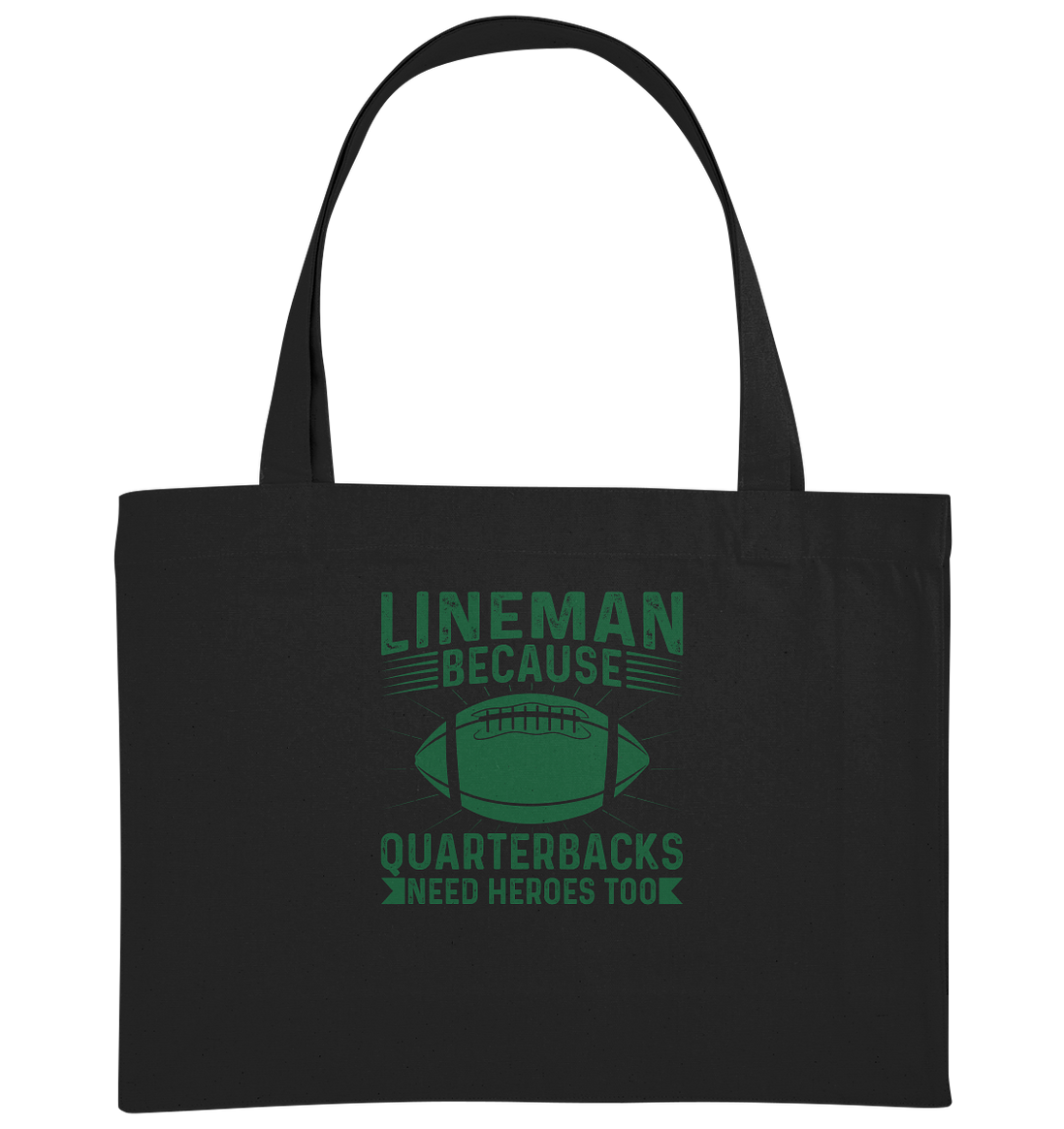 Lineman Heroes Green - Organic Shopping Bag