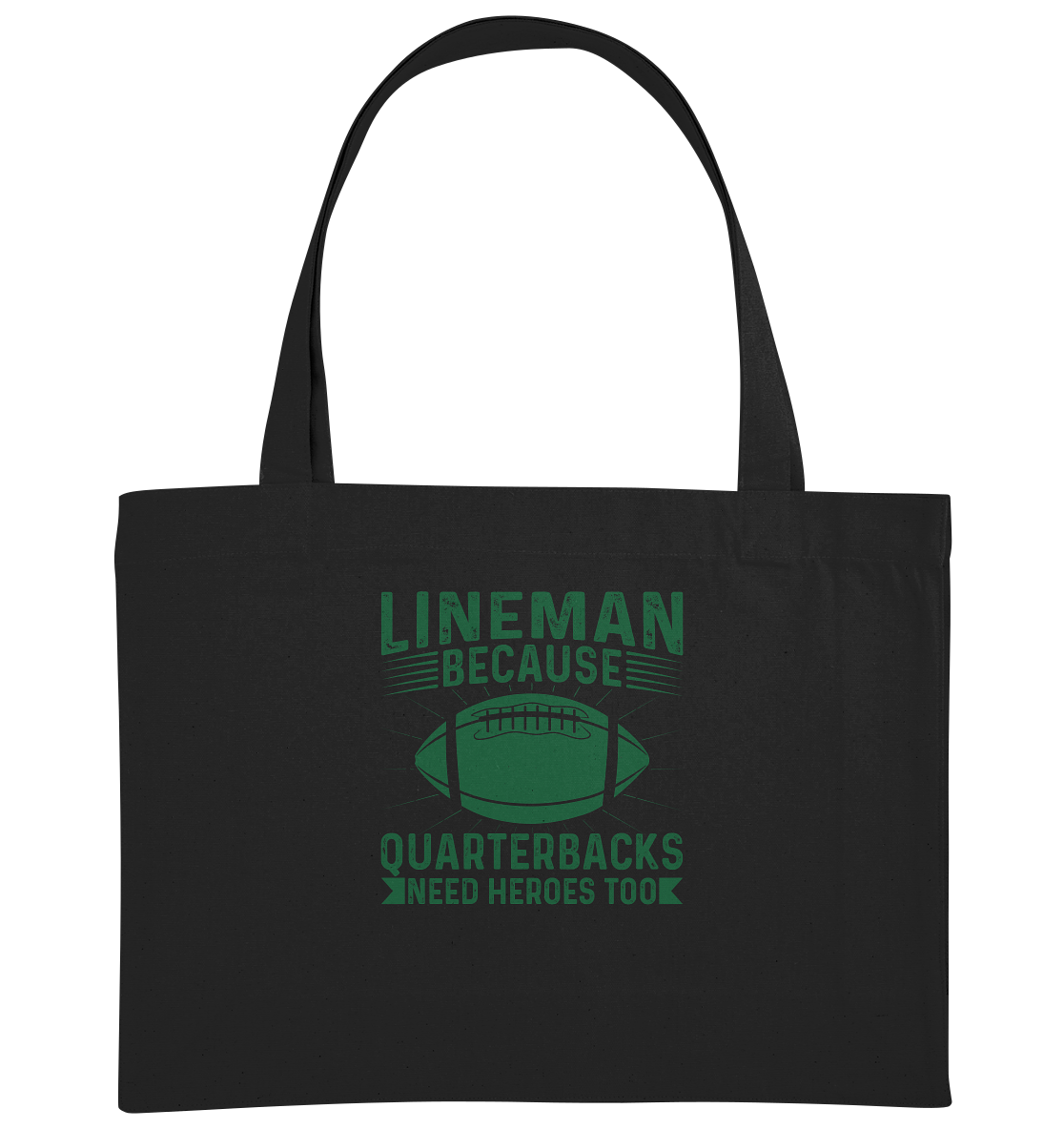 Lineman Heroes Green - Organic Shopping Bag