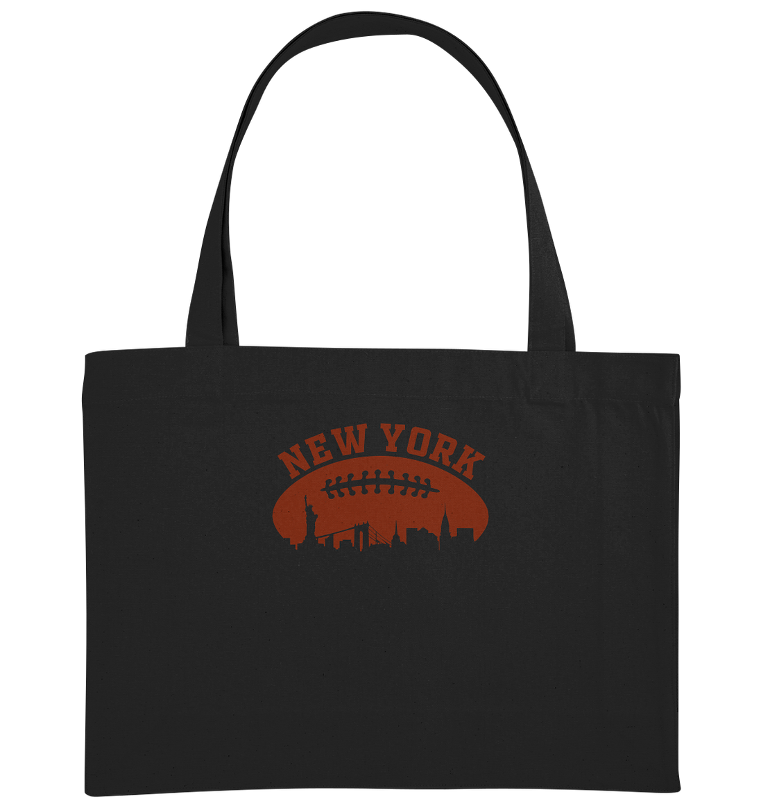 New York Football Silhoutte  - Organic Shopping-Bag