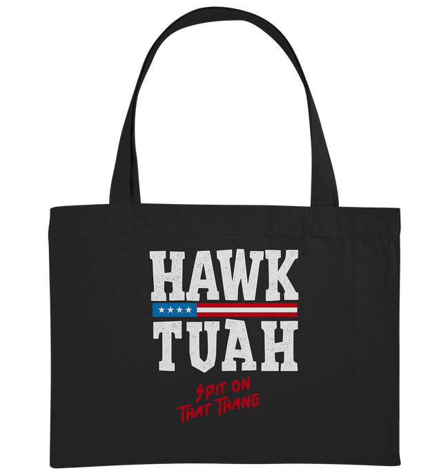 Hawk Tuah White - Organic Shopping Bag