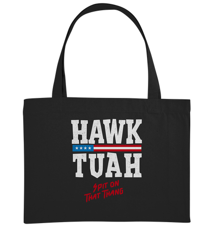 Hawk Tuah White  - Organic Shopping-Bag