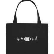Football Heartbeat - Organic Shopping-Bag