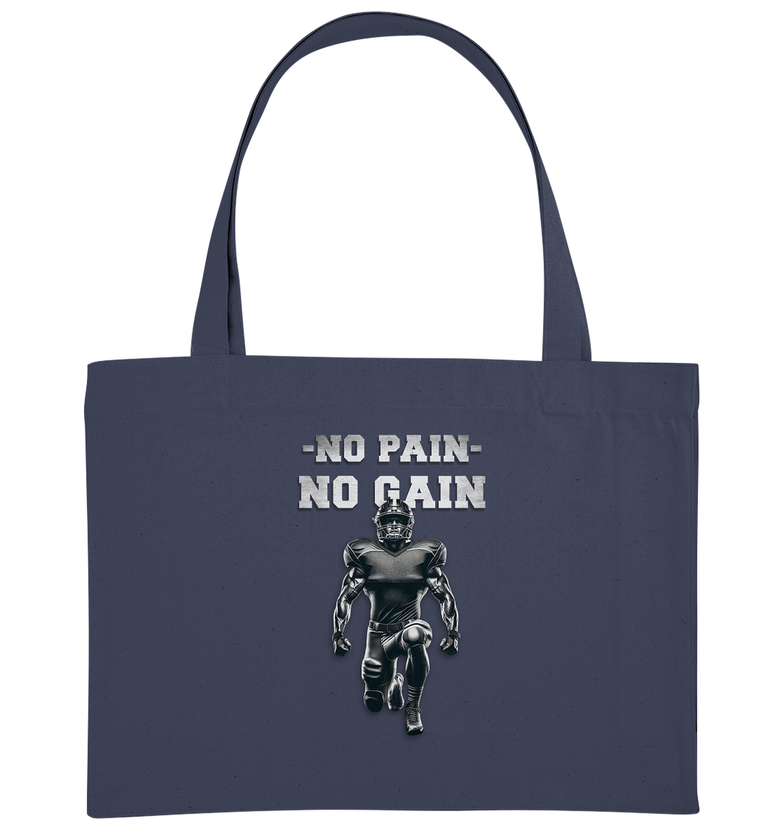 No Pain No Gain Metal  - Organic Shopping-Bag