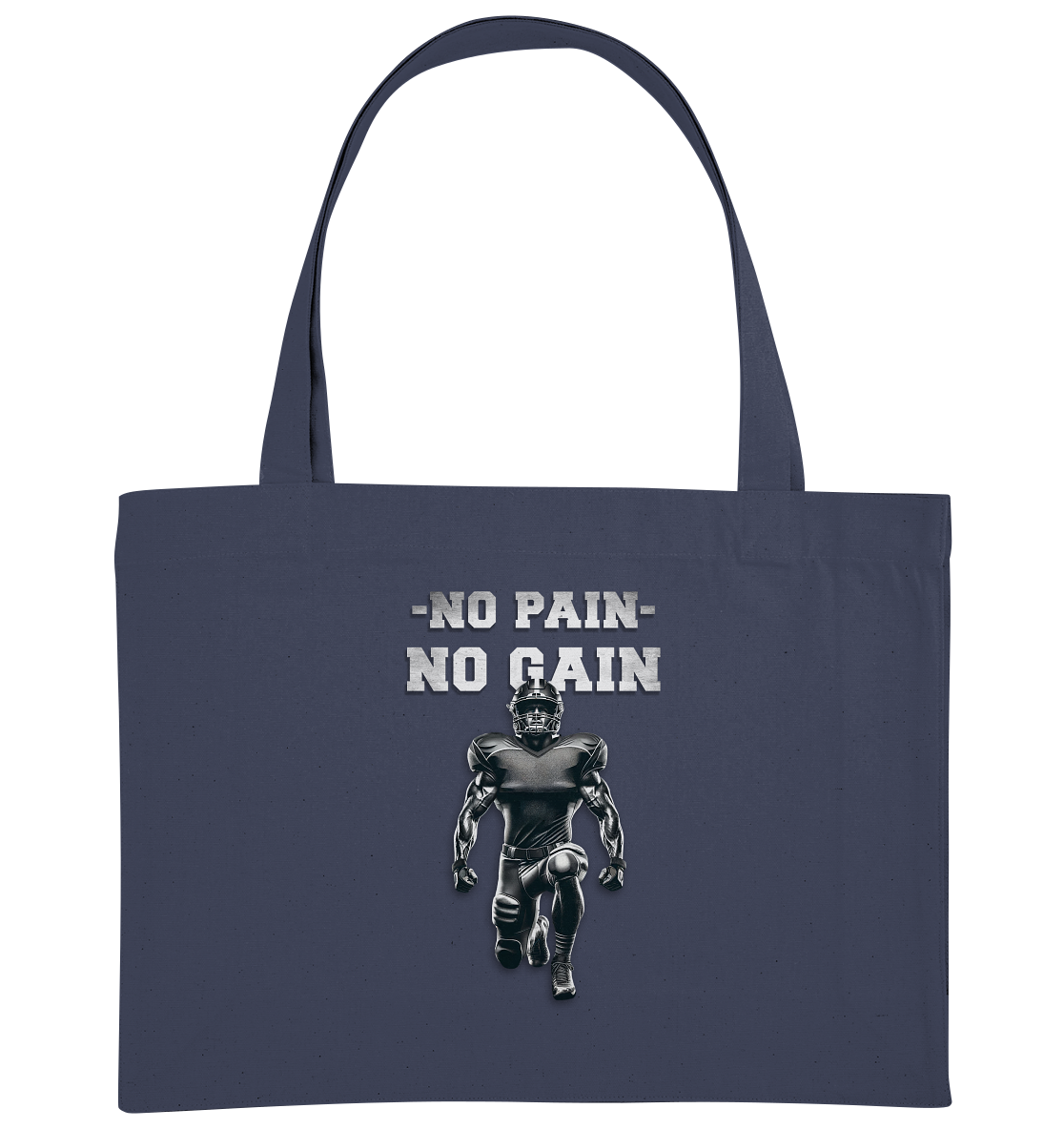 No Pain No Gain Metal  - Organic Shopping-Bag