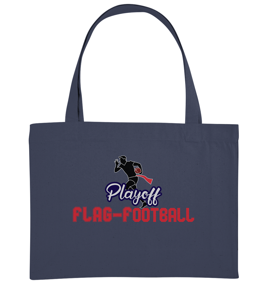 Playoff Flag Football  Men red - Organic Shopping-Bag