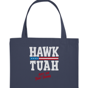 Hawk Tuah White - Organic Shopping Bag