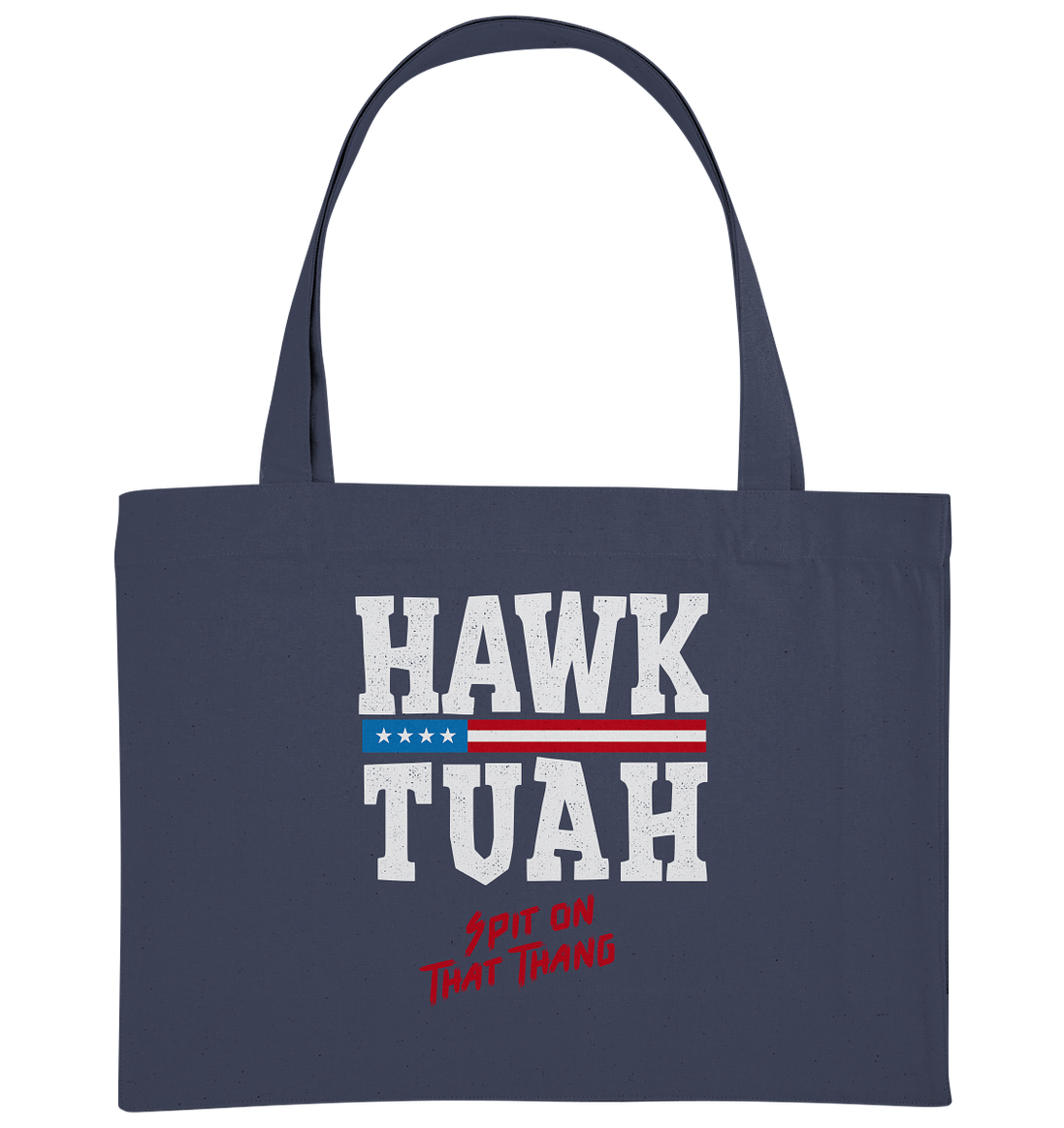 Hawk Tuah White - Organic Shopping Bag