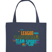 Flag Football Word Bubble - Organic Shopping Bag