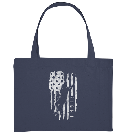 USA Flag Fight - Organic Shopping-Bag