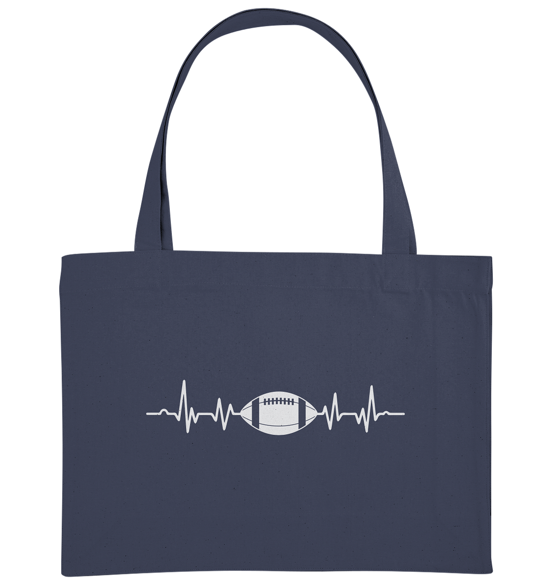 Football Heartbeat - Organic Shopping-Bag