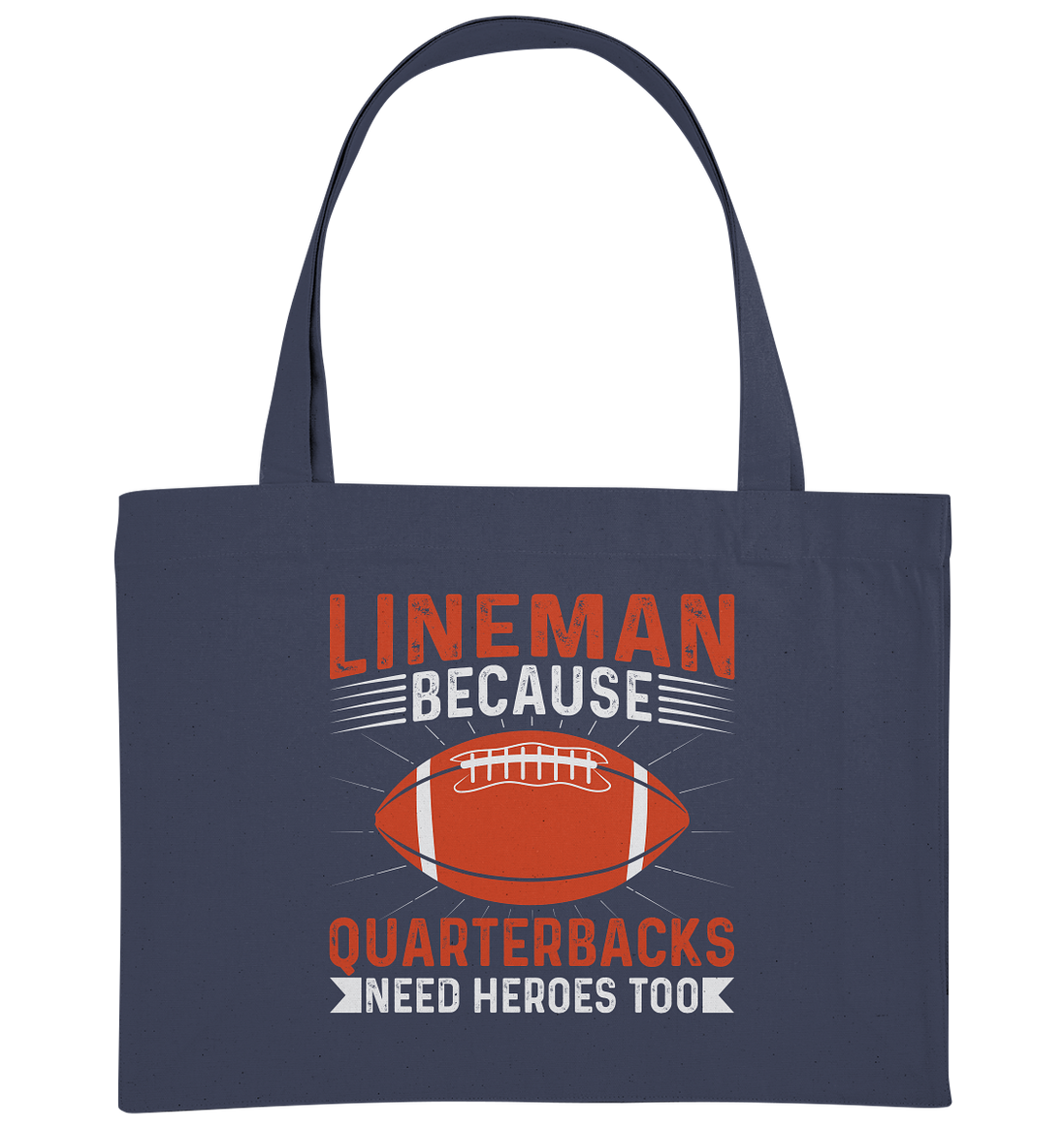 Lineman Quarterback Heroes - Organic Shopping-Bag