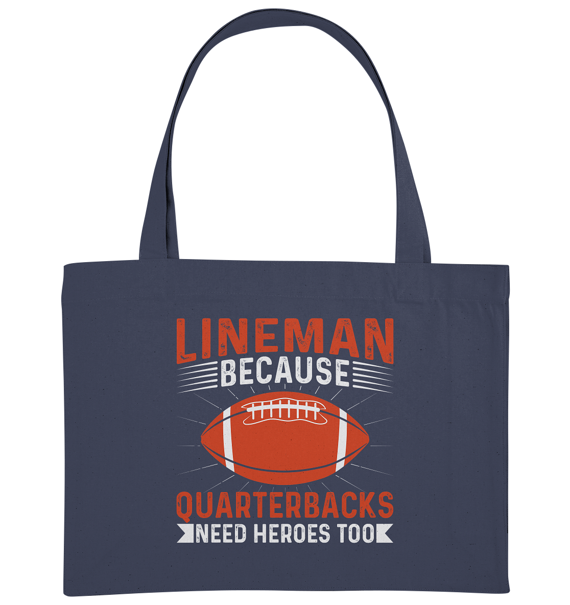 Lineman Quarterback Heroes - Organic Shopping-Bag