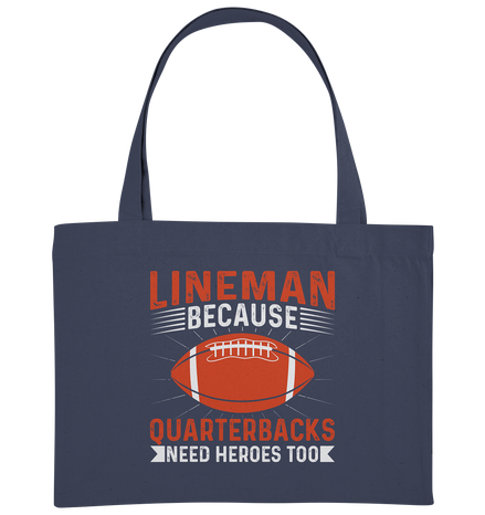 Lineman Quarterback Heroes - Organic Shopping-Bag