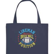 Lineman Brick Wall - Organic Shopping-Bag