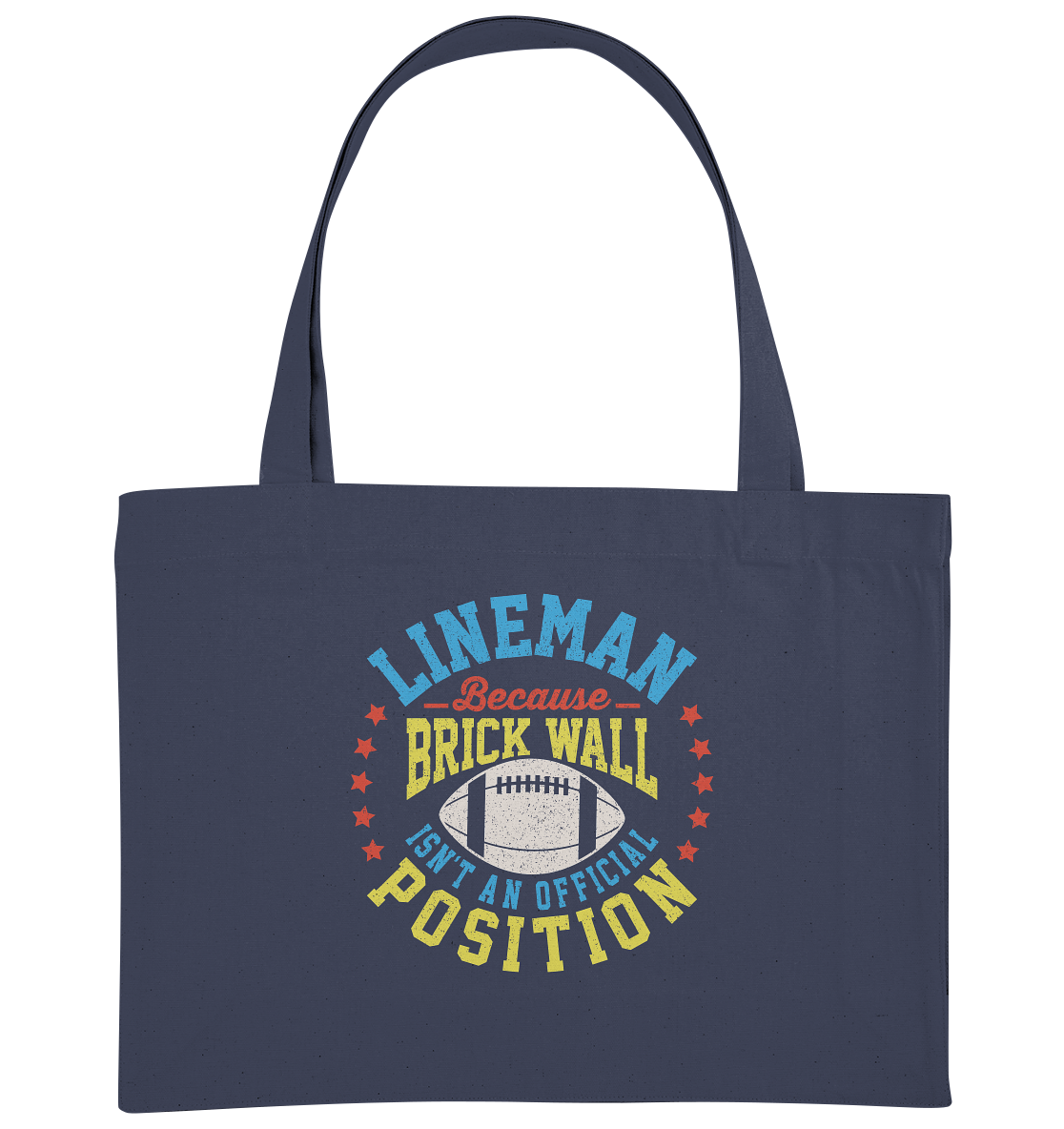 Lineman Brick Wall - Organic Shopping-Bag