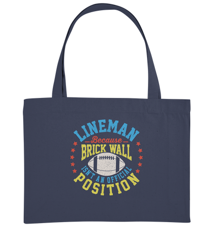 Lineman Brick Wall - Organic Shopping-Bag