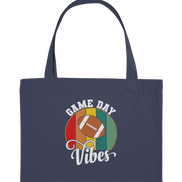 Game Day Vibes White - Organic Shopping Bag