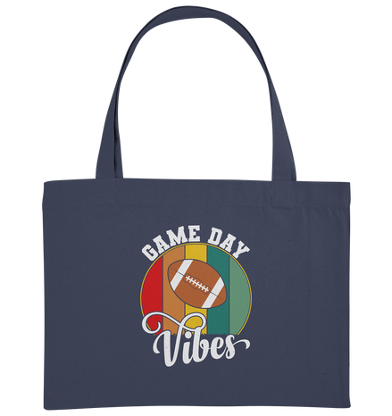 Game Day Vibes White - Organic Shopping-Bag