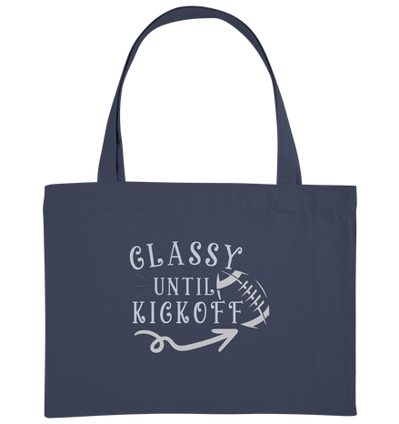 Glassy until Kick Off  - Organic Shopping-Bag