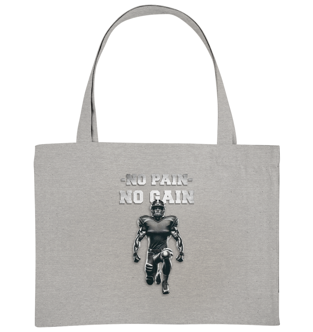 No Pain No Gain Metal  - Organic Shopping-Bag