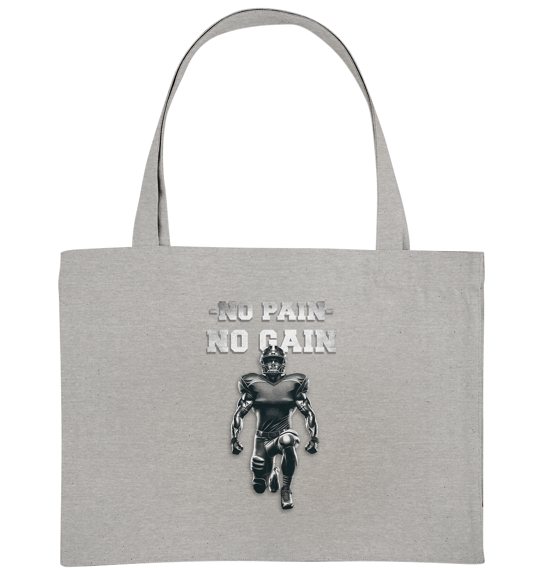 No Pain No Gain Metal  - Organic Shopping-Bag
