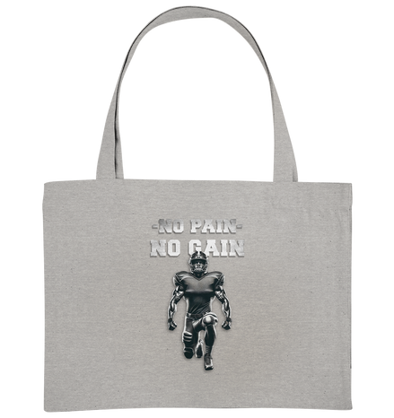 No Pain No Gain Metal  - Organic Shopping-Bag