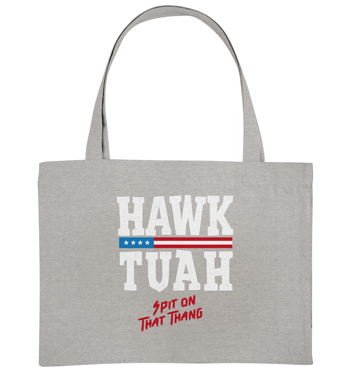 Hawk Tuah White - Organic Shopping Bag