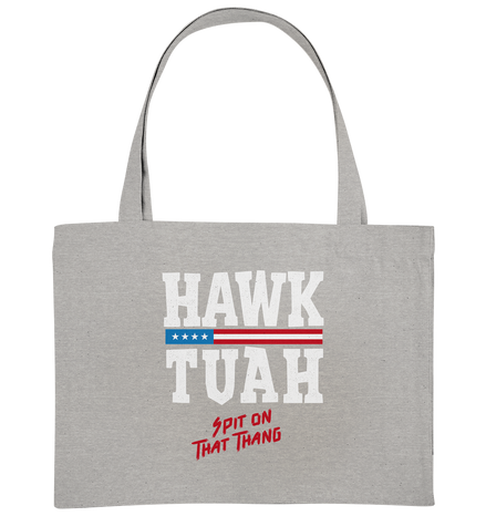 Hawk Tuah White  - Organic Shopping-Bag