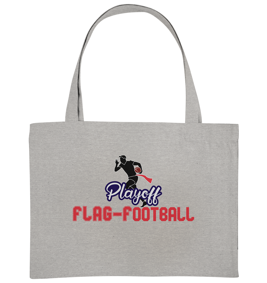 Playoff Flag Football  Men red - Organic Shopping-Bag