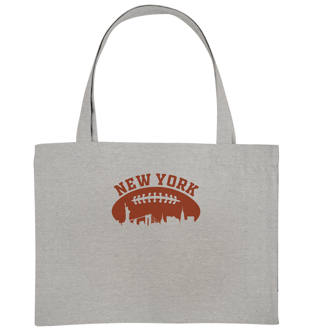 New York Football Silhoutte  - Organic Shopping-Bag