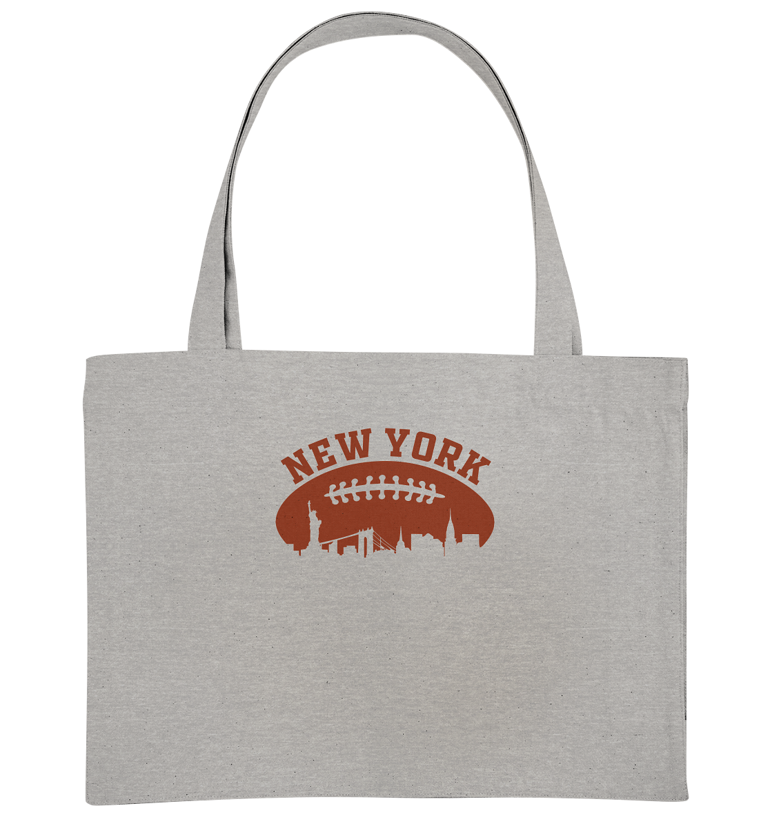 New York Football Silhoutte  - Organic Shopping-Bag