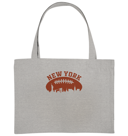 New York Football Silhoutte  - Organic Shopping-Bag