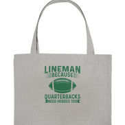 Lineman Heroes Green - Organic Shopping Bag